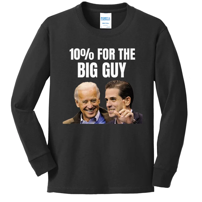 Big Guy Anti-Joe Biden funny president Kids Long Sleeve Shirt