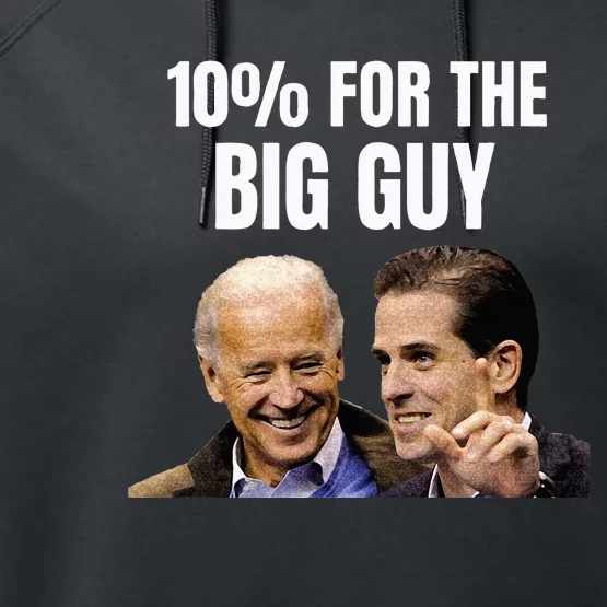 Big Guy Anti Joe Biden Performance Fleece Hoodie