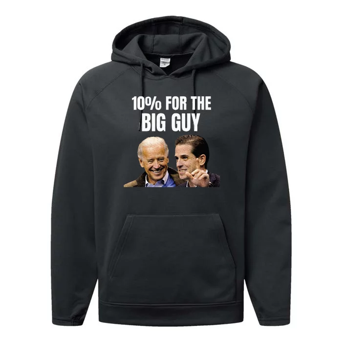 Big Guy Anti Joe Biden Performance Fleece Hoodie