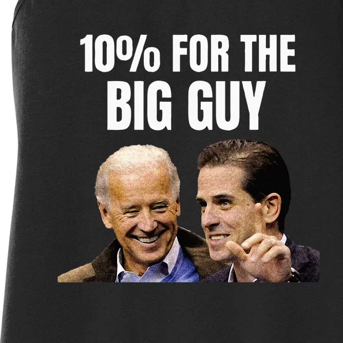 Big Guy Anti Joe Biden Women's Racerback Tank