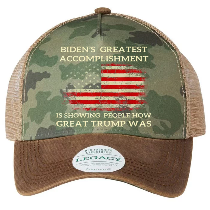 Bidens Greatest Accomplishment Is Showing Trump 2024 Legacy Tie Dye Trucker Hat