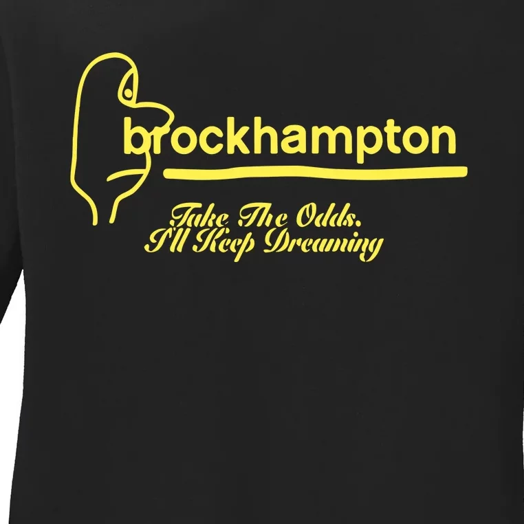 Brockhampton Ginger Anniversary Take The Odds ILl Keep Dreaming Ladies Long Sleeve Shirt