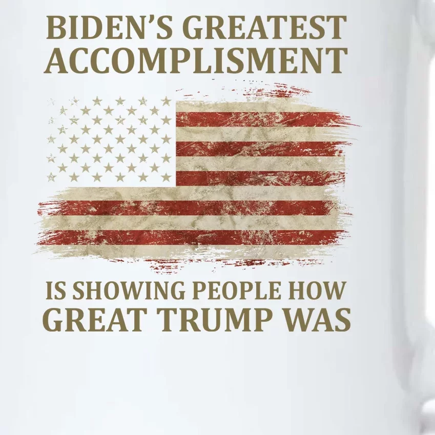 Bidens Greatest Accomplishment Is Showing People How Great Trump Was Usa Black Color Changing Mug