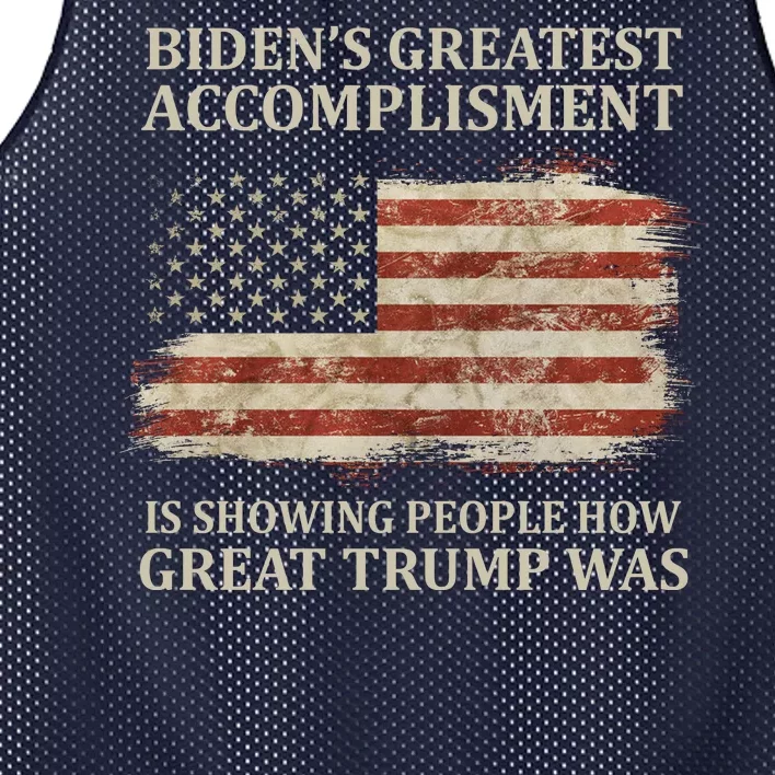 Bidens Greatest Accomplishment Is Showing People How Great Trump Was Usa Mesh Reversible Basketball Jersey Tank