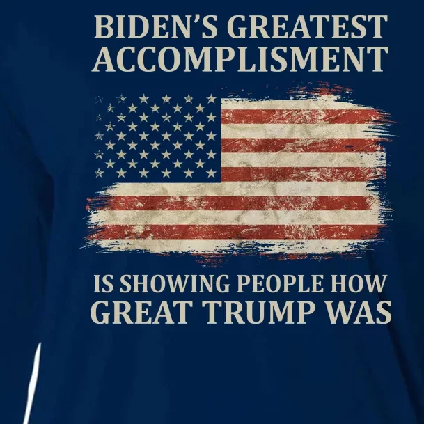 Bidens Greatest Accomplishment Is Showing People How Great Trump Was Usa Cooling Performance Long Sleeve Crew