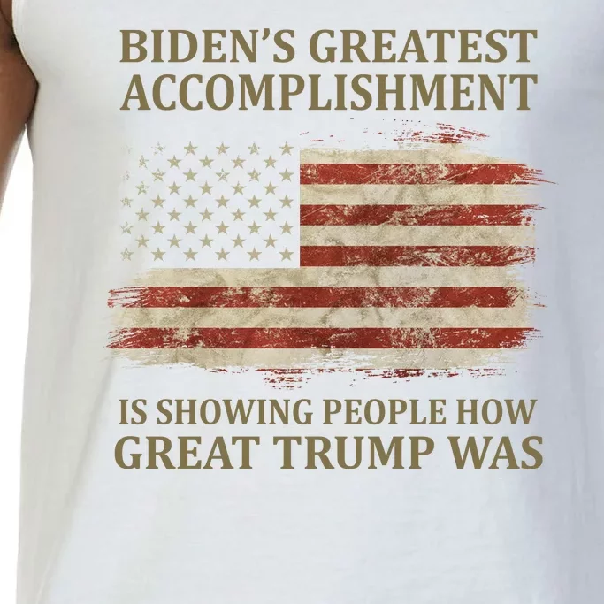 Bidens Greatest Accomplishment Is Showing People How Great Trump Was Usa Comfort Colors® Tank Top