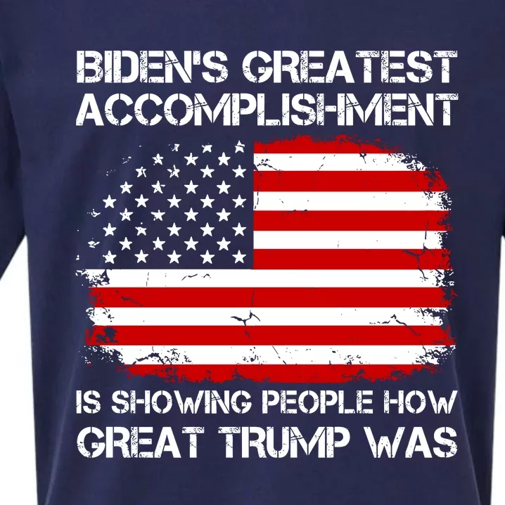 BidenS Greatest Accomplishment Is Showing People How Great Trump Was Sueded Cloud Jersey T-Shirt