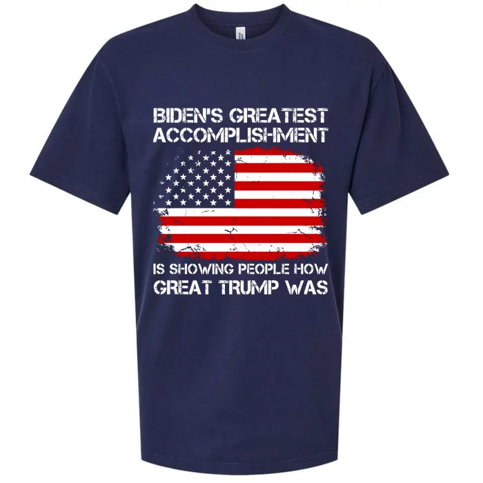 BidenS Greatest Accomplishment Is Showing People How Great Trump Was Sueded Cloud Jersey T-Shirt