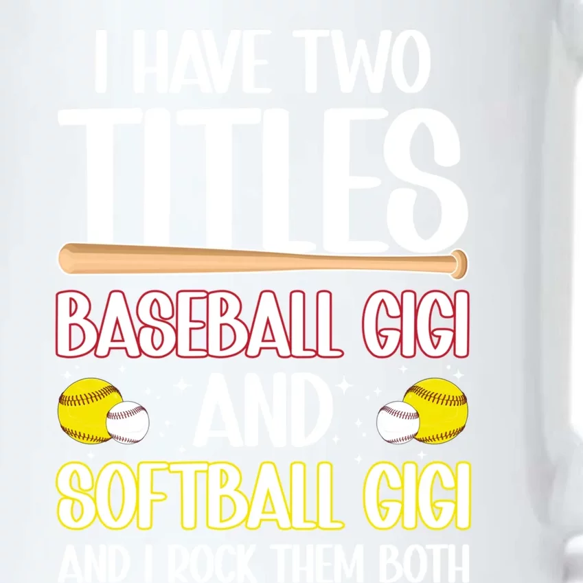 Baseball Gigi And Softball Gigi Of Ballers Gift Black Color Changing Mug