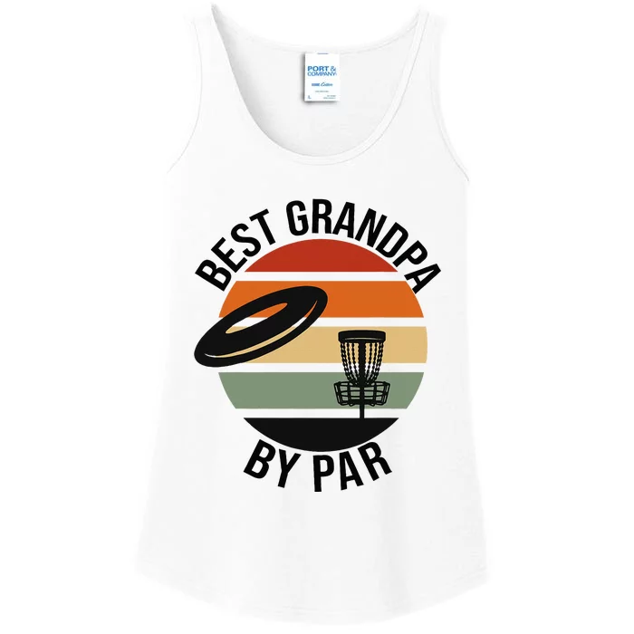 Best Grandpa By Par Fathers Day Ladies Essential Tank