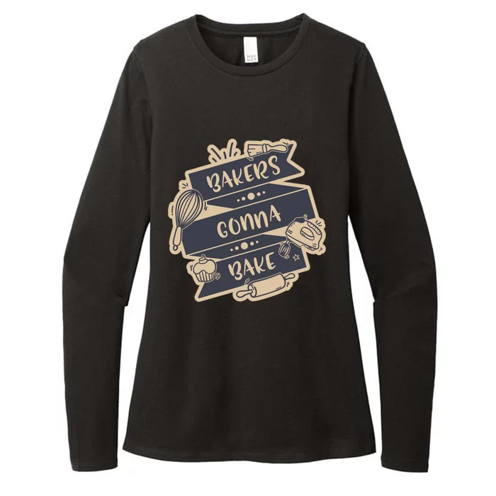 Bakers Gonna Bake For Bakers Cupcake Funny Proud Baker Cool Gift Womens CVC Long Sleeve Shirt