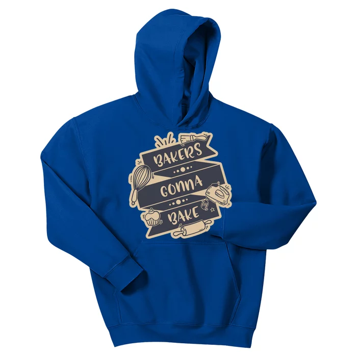 Bakers Gonna Bake For Bakers Cupcake Funny Proud Baker Cool Gift Kids Hoodie