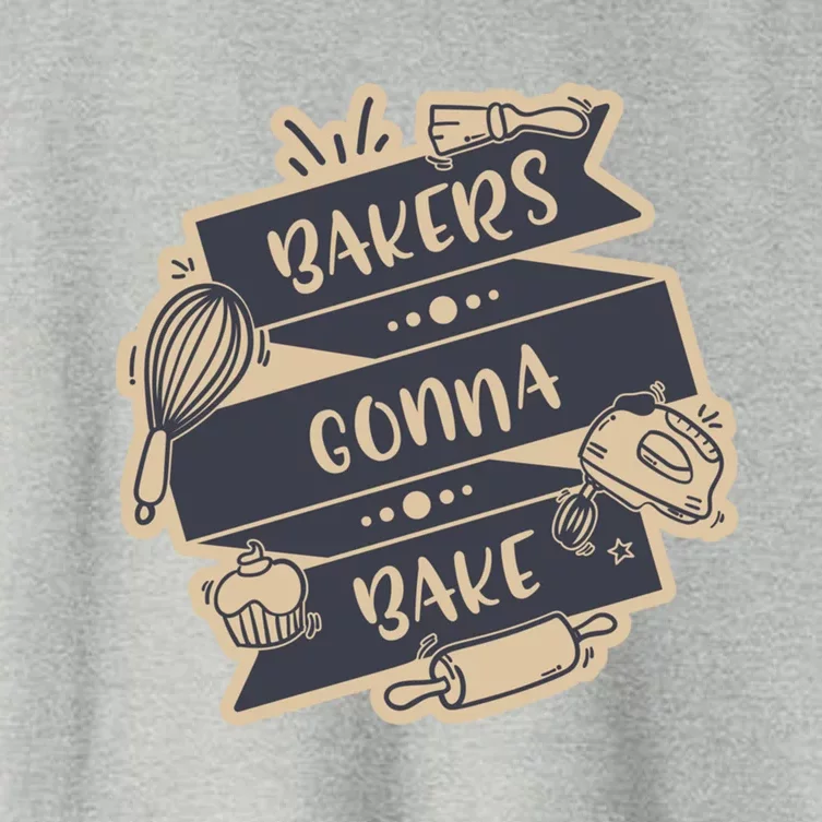 Bakers Gonna Bake For Bakers Cupcake Funny Proud Baker Cool Gift Women's Crop Top Tee