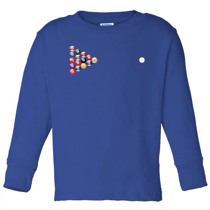 Billiards Gift Toddler Long Sleeve Shirt