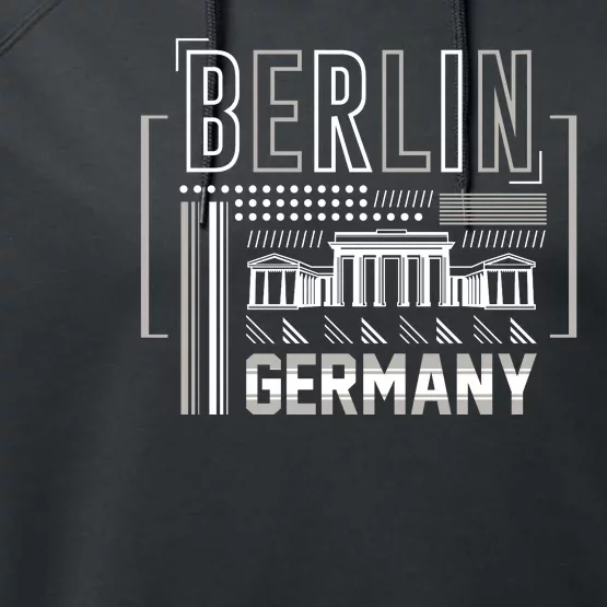 Berlin Germany Performance Fleece Hoodie