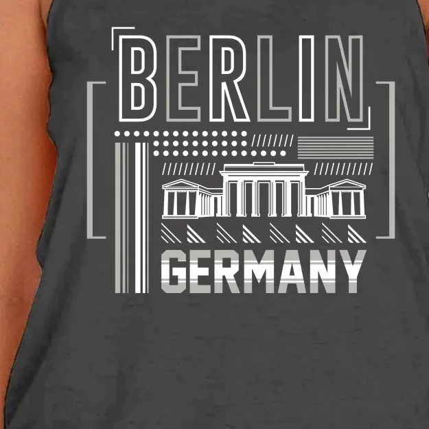 Berlin Germany Women's Knotted Racerback Tank