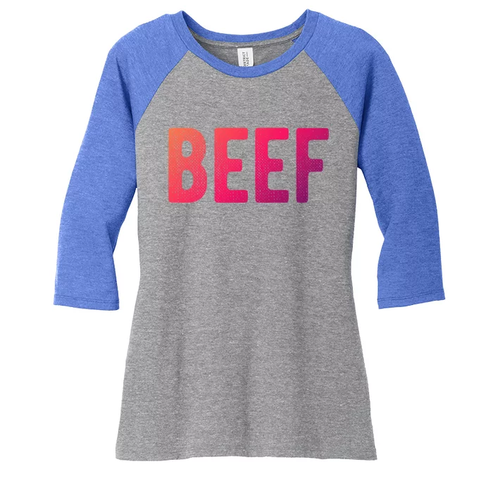 Beef Gift Women's Tri-Blend 3/4-Sleeve Raglan Shirt