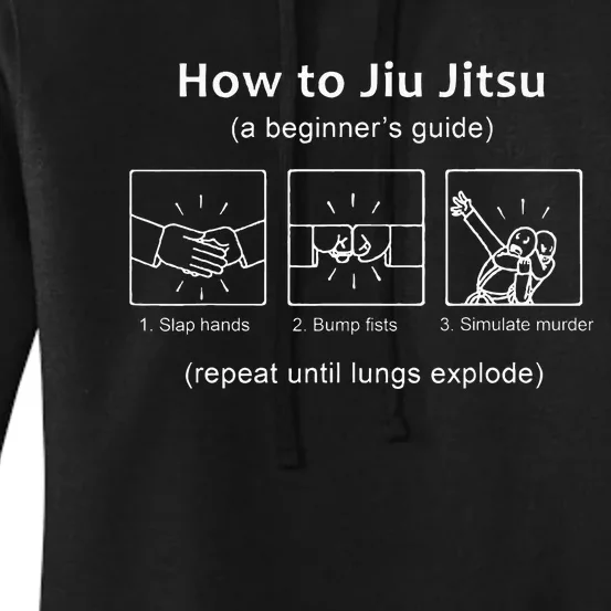 Bjj Gifts Beginner Jiu Jitsu Guide Funny Brazilian Jiu Jitsu Women's Pullover Hoodie