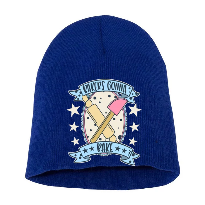 Bakers Gonna Bake Cute Baker Gift Short Acrylic Beanie