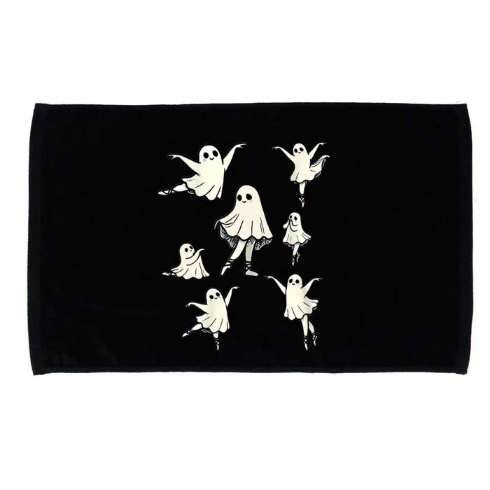 Ballet Ghost Ballet Dancer Spooky Dance Teacher Halloween Microfiber Hand Towel