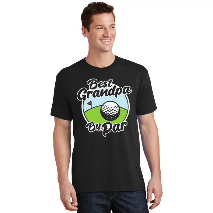 Best Grandpa By Par Father's Day Golf Sports Lover Grandpa T-Shirt