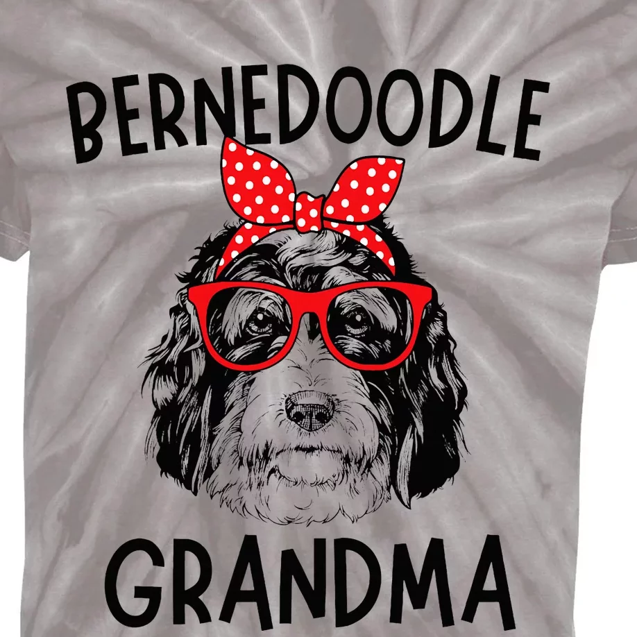 Bernedoodle Grandma Bernedoodle Dog Nana MotherS Day Kids Tie-Dye T-Shirt