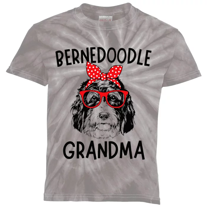 Bernedoodle Grandma Bernedoodle Dog Nana MotherS Day Kids Tie-Dye T-Shirt