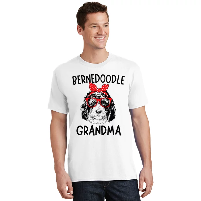 Bernedoodle Grandma Bernedoodle Dog Nana MotherS Day T-Shirt