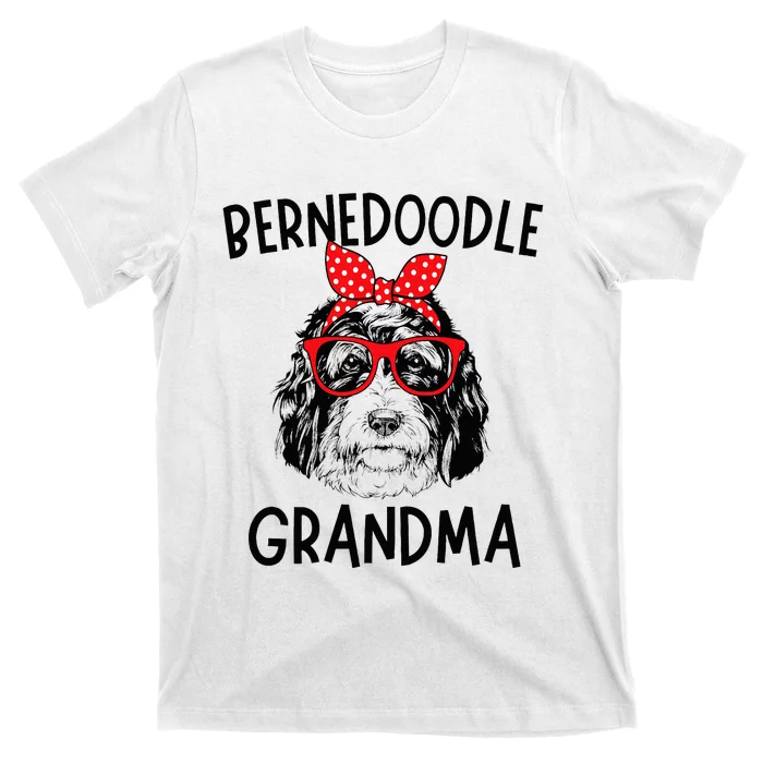 Bernedoodle Grandma Bernedoodle Dog Nana MotherS Day T-Shirt