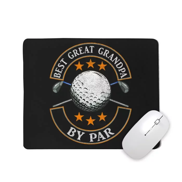 Best Grandpa By Par Fathers Day Frisbee Disc Golf Mousepad