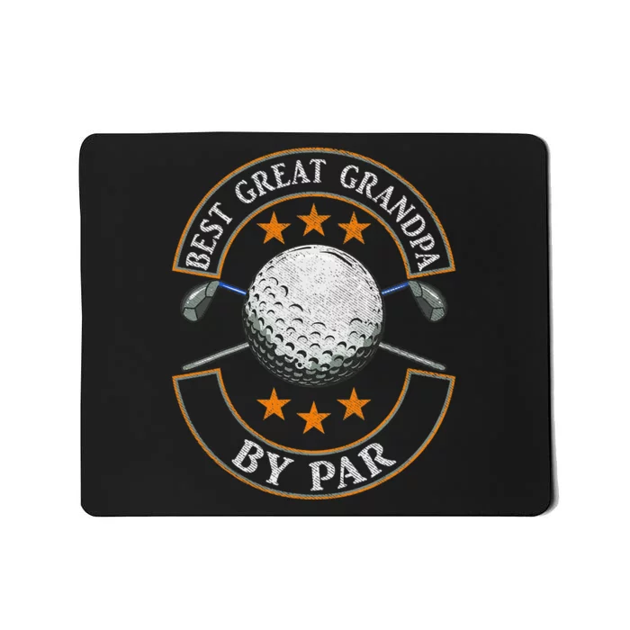 Best Grandpa By Par Fathers Day Frisbee Disc Golf Mousepad