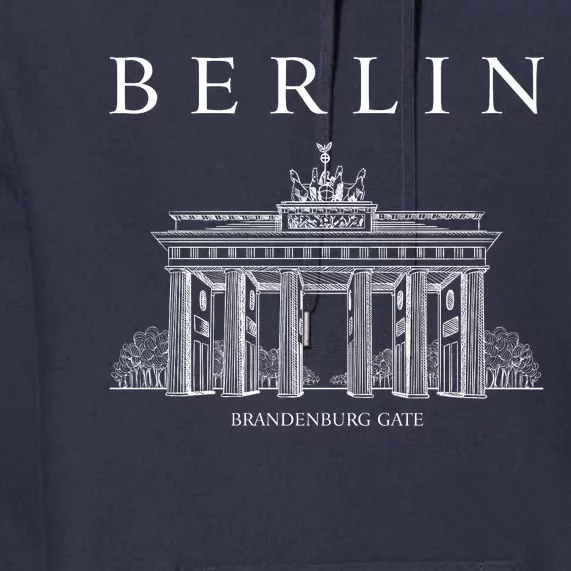 Berlin Germany Brandenburg Gate Premium Hoodie