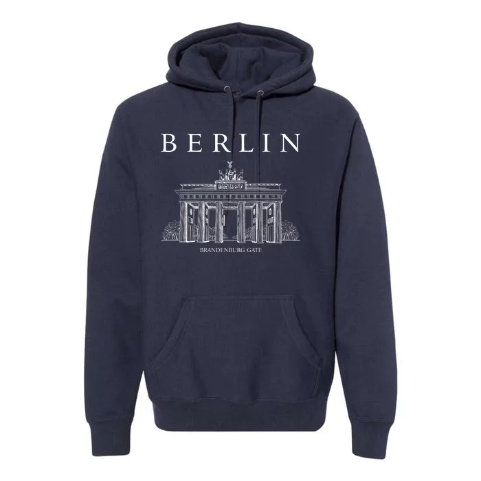 Berlin Germany Brandenburg Gate Premium Hoodie