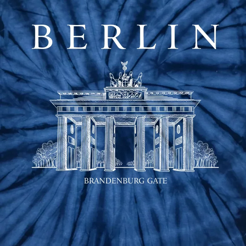 Berlin Germany Brandenburg Gate Tie-Dye T-Shirt