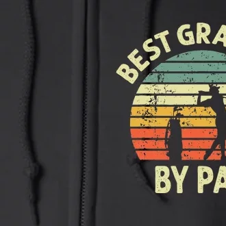 Best Grandpa By Par Golf Golfer Golfing Grandfather Full Zip Hoodie