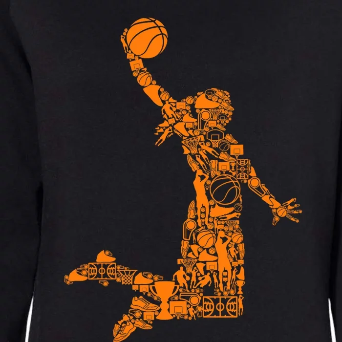 Basketball Girl Womens California Wash Sweatshirt