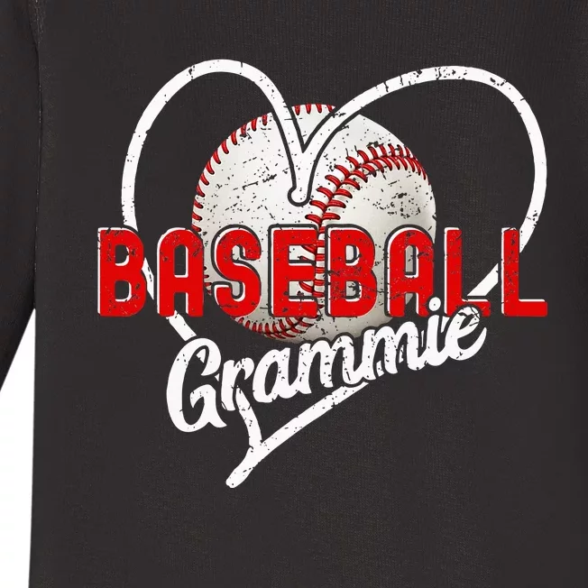 Baseball Grammie Baseball Love Baseball Player Baby Long Sleeve Bodysuit