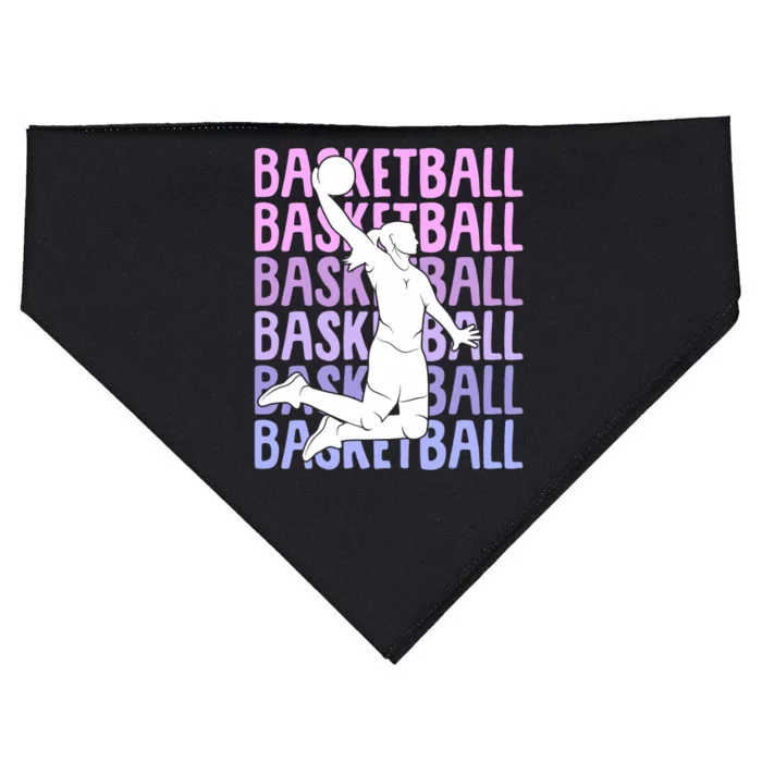 Basketball Girl USA-Made Doggie Bandana