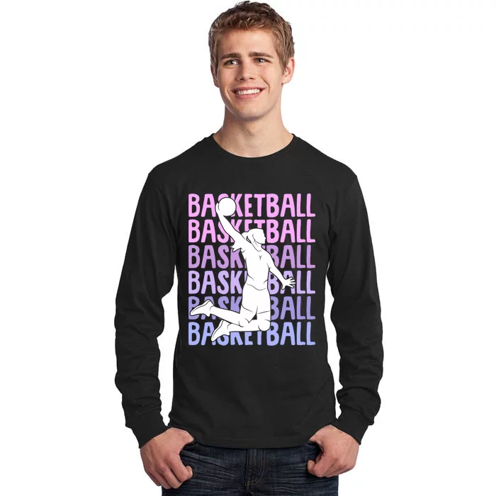 Basketball Girl Tall Long Sleeve T-Shirt