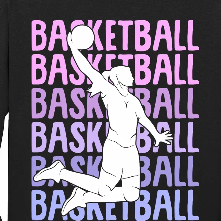 Basketball Girl Tall Long Sleeve T-Shirt