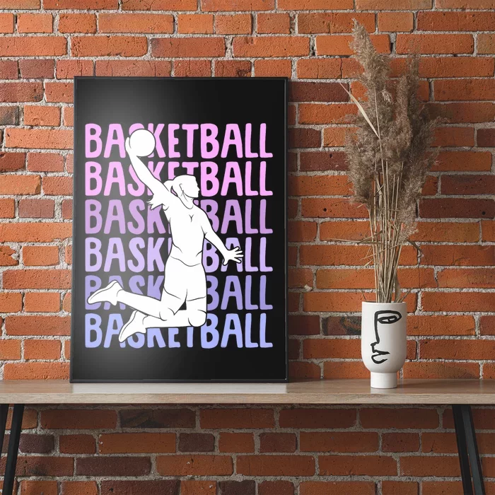 Basketball Girl Poster