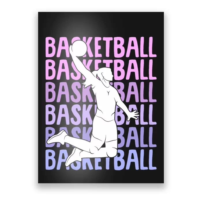 Basketball Girl Poster