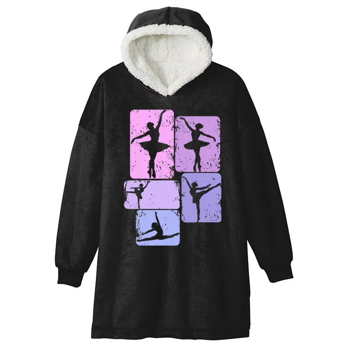 Ballerina Girl Ballet Hooded Wearable Blanket