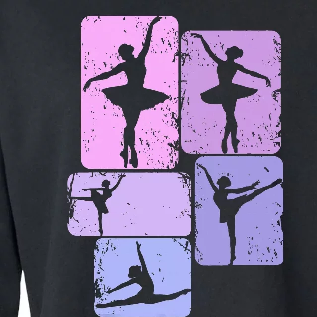 Ballerina Girl Ballet Cropped Pullover Crew