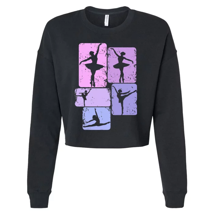 Ballerina Girl Ballet Cropped Pullover Crew