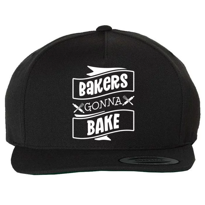 Bakers Gonna Bake Funny Baking Gift Simple Gift Wool Snapback Cap