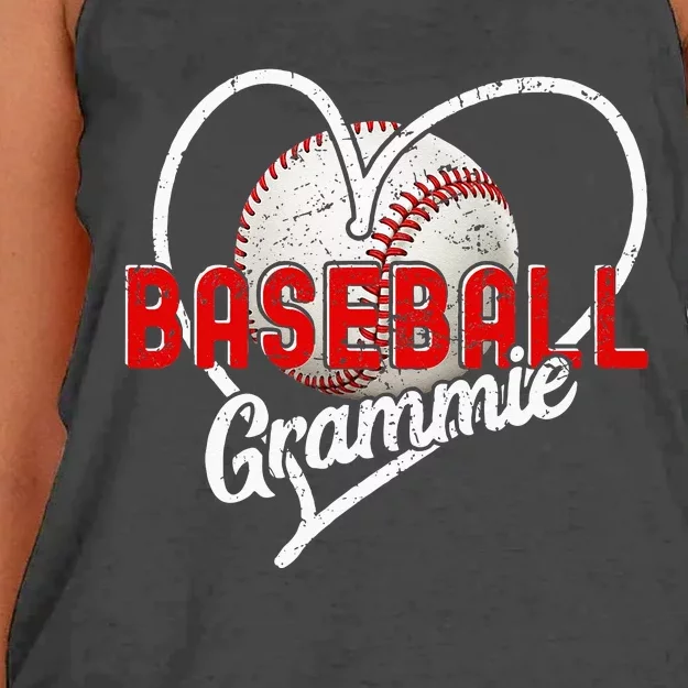 Baseball Grammie Baseball Love Baseball Player Women's Knotted Racerback Tank