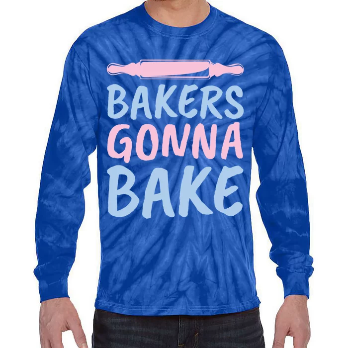 Bakers Gonna Bake Pink Purple Baking Gift Tie-Dye Long Sleeve Shirt