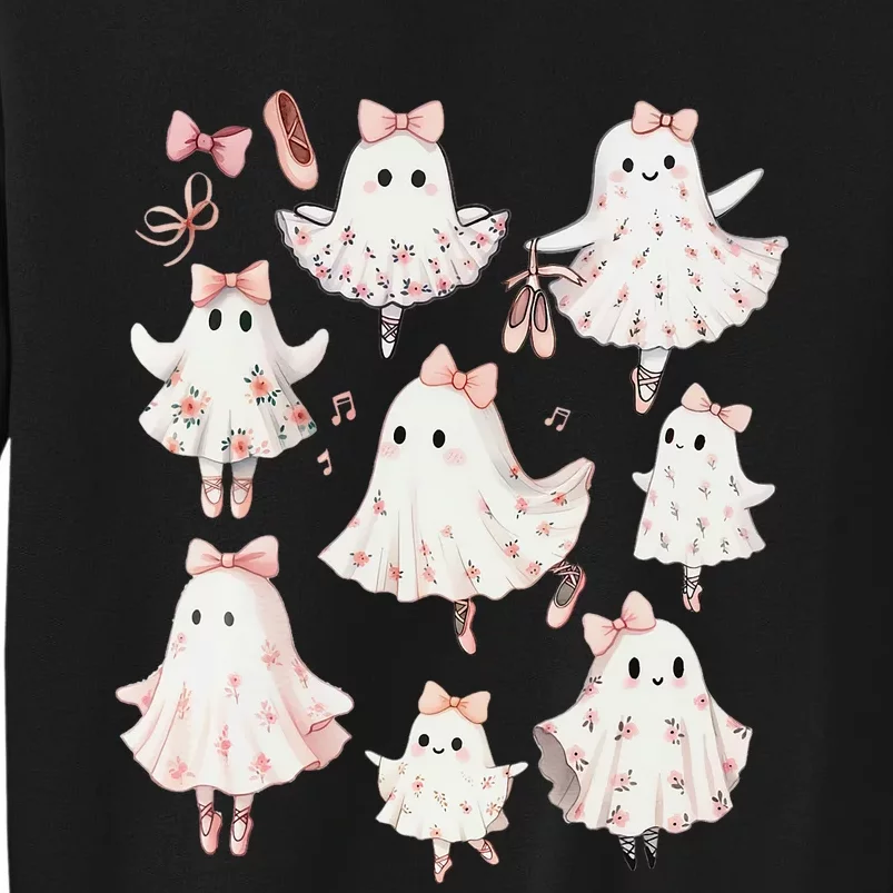 Ballet Ghost Ballet Dancer Spooky Dance Teacher Halloween Sweatshirt