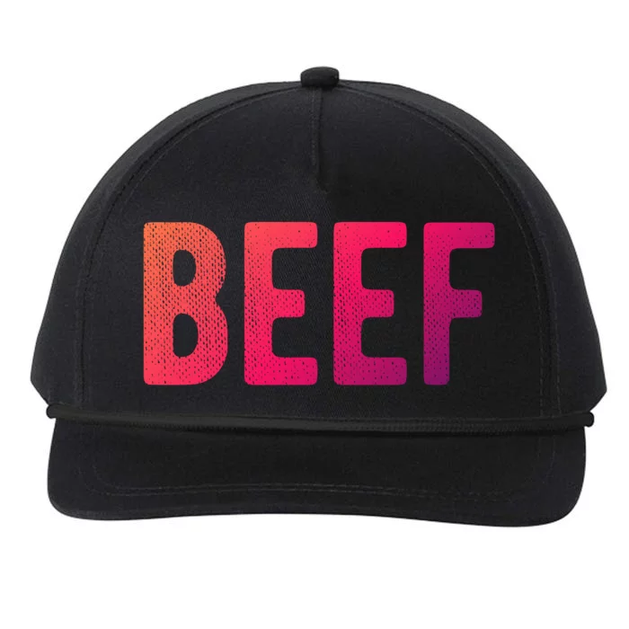 Beef Gift Snapback Five-Panel Rope Hat